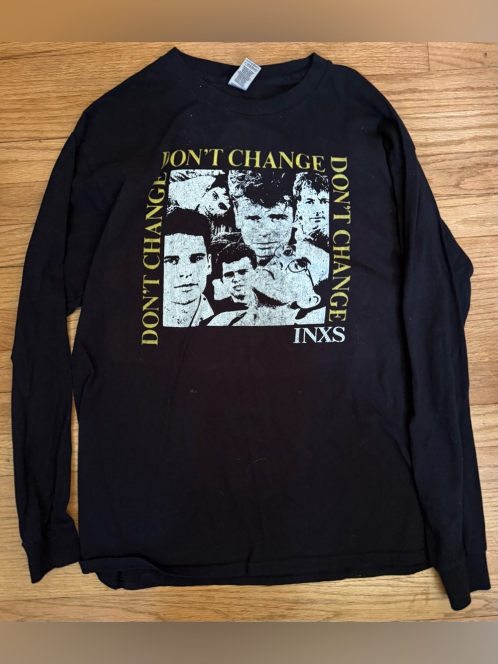 INXS Don't Change Black Long Sleeve Band Shirt